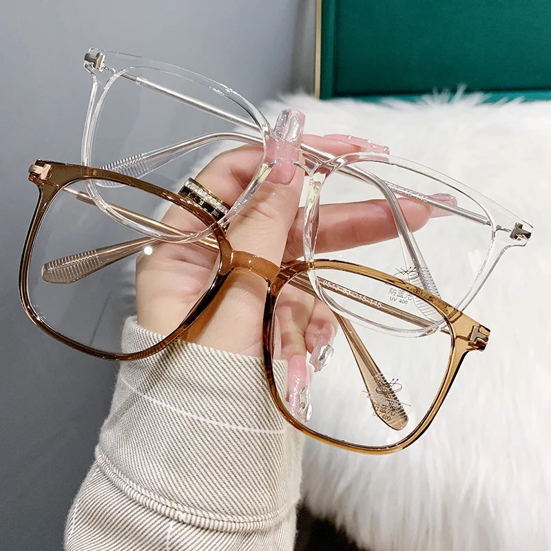 2PCS Anti-blue Light Glasses Men Women Optical Glasses Computer Eye Protection Retro Frame Square Frame