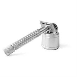 Double Edge Safety Razor for Women and Men,Metal Razor with Exquisite Handle (10 Blades)