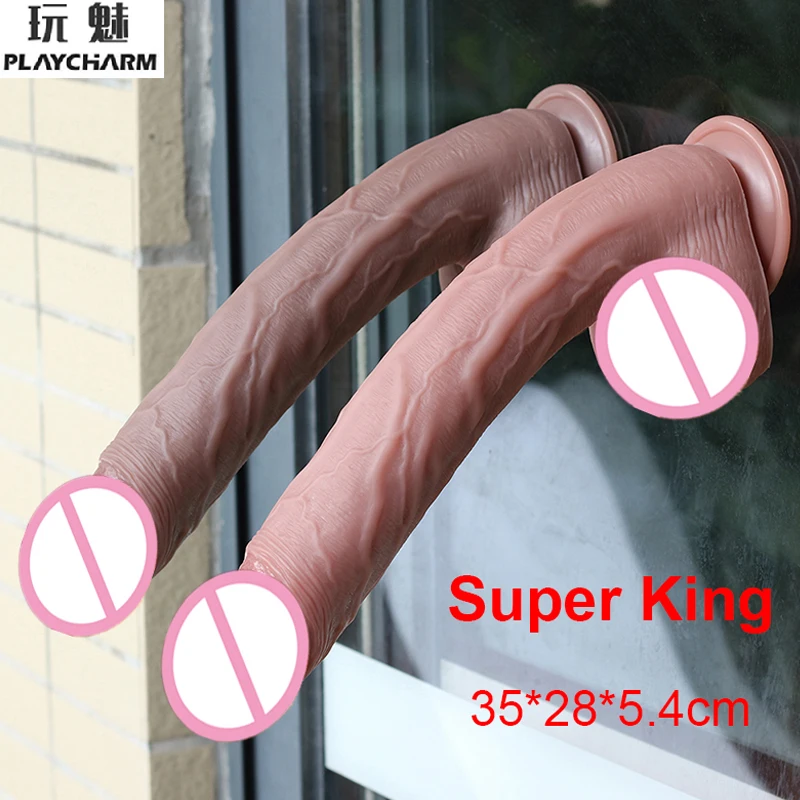 Super Huge Realistic Dildo Long Cock Soft Penis Strong Suction Cup Dick Anal Sex Toys For Woman Strapon G-spot Vagina Stimulator