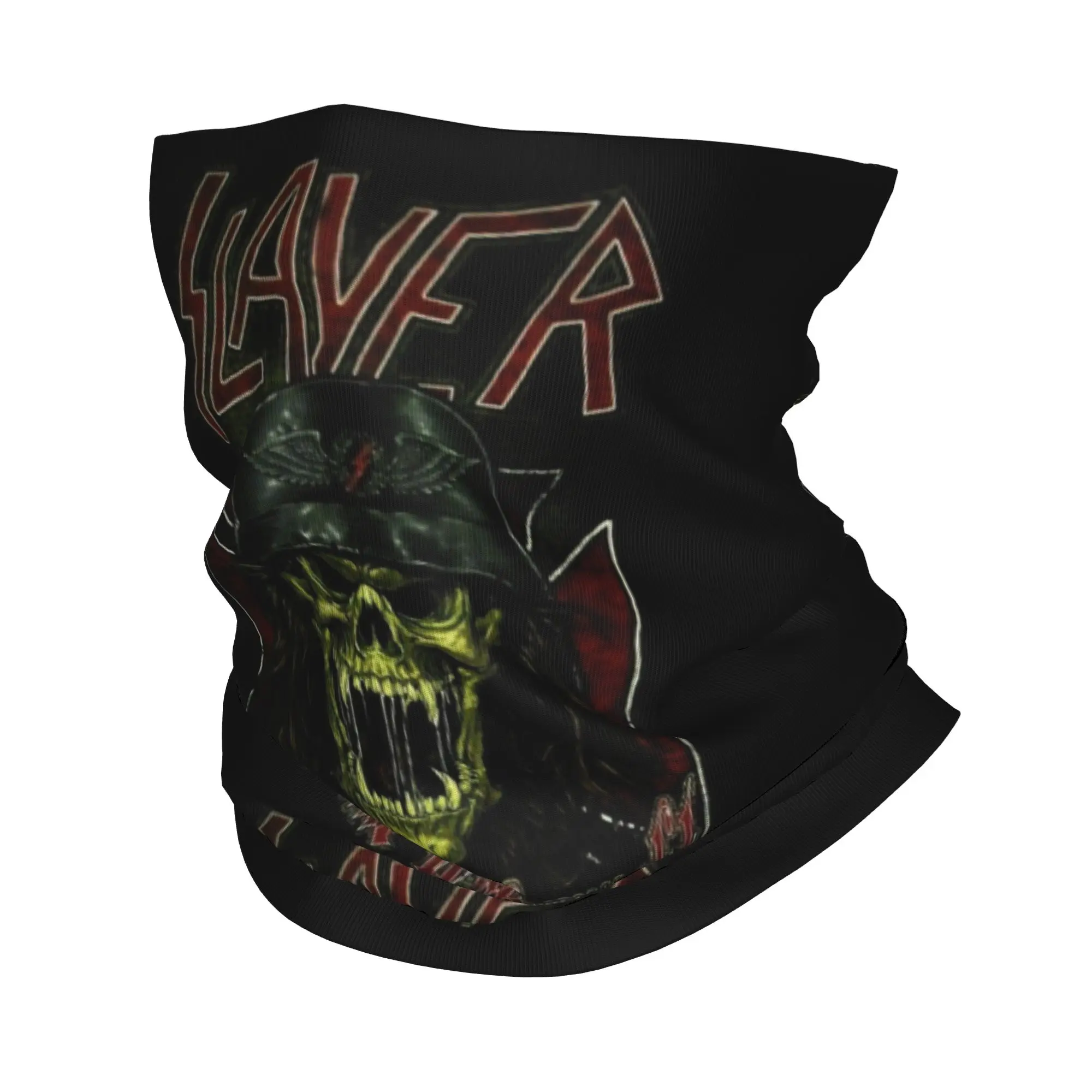 Heavy Metal Rock Band Slayers Neck Gaiter Women Men Windproof Winter Bandana Scarf for Cycling