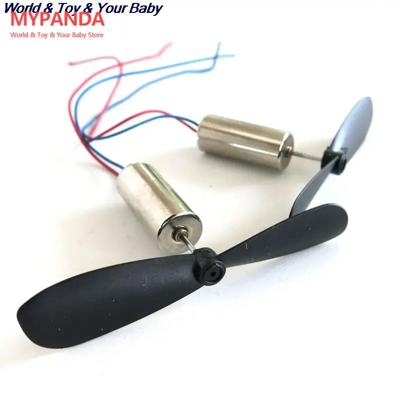 2PCS/1Pair New DC For RC Aircraft Helicopter Toy On Sale 3.7V 48000RPM Coreless Motor Propeller