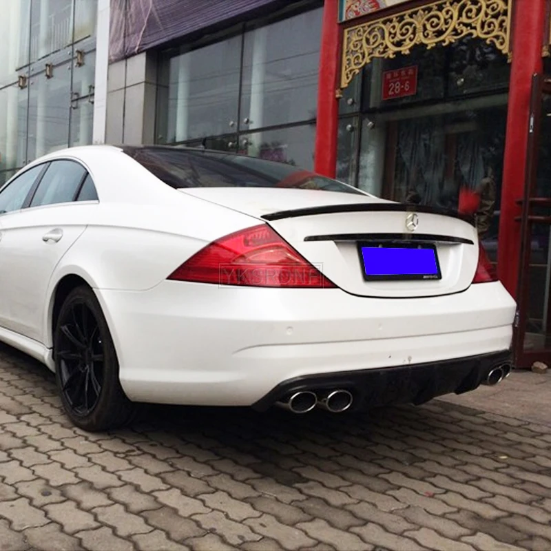 For CLS Class W219 CLS280 CLS320 CLS350 CLS500 CLS55 CLS63 2004 - 2011 High Quality ABS Rear Spoiler Wing Trunk Lip Car Styling