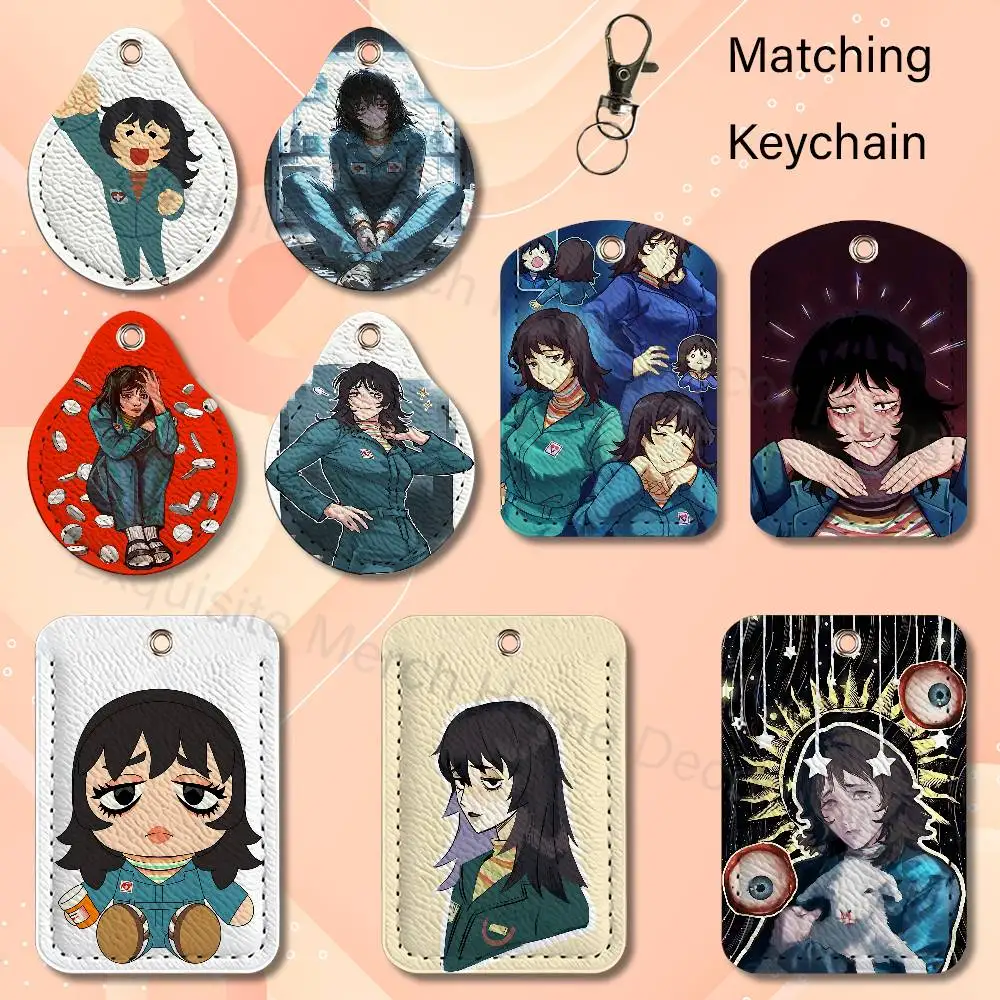 M-Mouthwashing A-Anya Game Wholesale PU Leather Card Cover 3 Styles Available Teardrop Long Small Rectangle Keychain