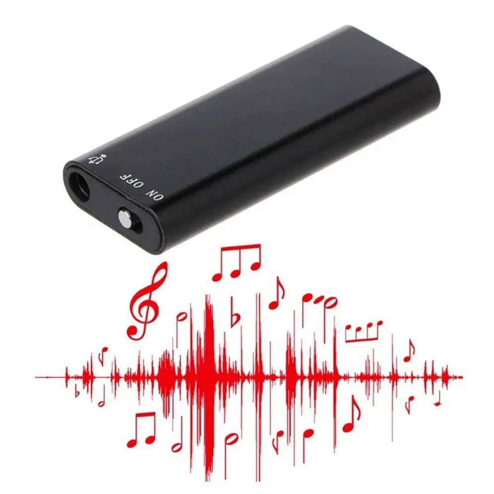 Mini grabadora de voz digital profesional, dictáfono activado por sonido, reducción de ruido, reproductor MP3, grabadora de cinta USB 2,0