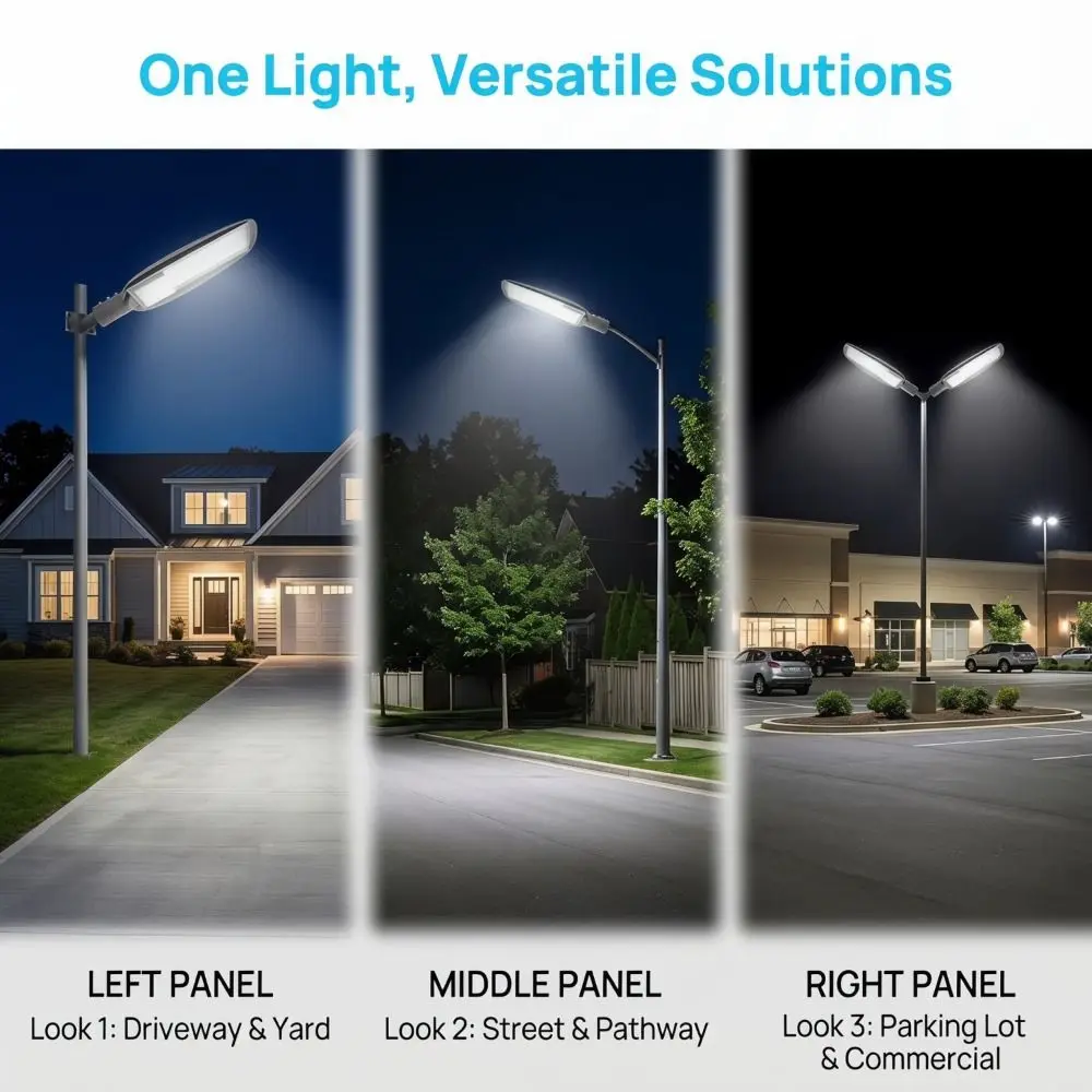 

IP67 Waterproof LED Outdoor Street Light Adjustable Lamp Arm High Brightness High Pole Lighting Lamps Single Arm Lamp Heads