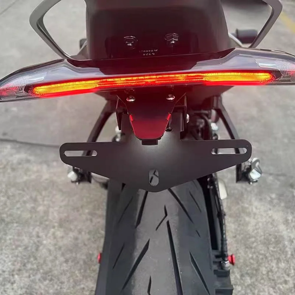 Good Quality For CFMOTO 675SR-R 675NK modified license plate frame short tail bracket non-destructive installation accessories