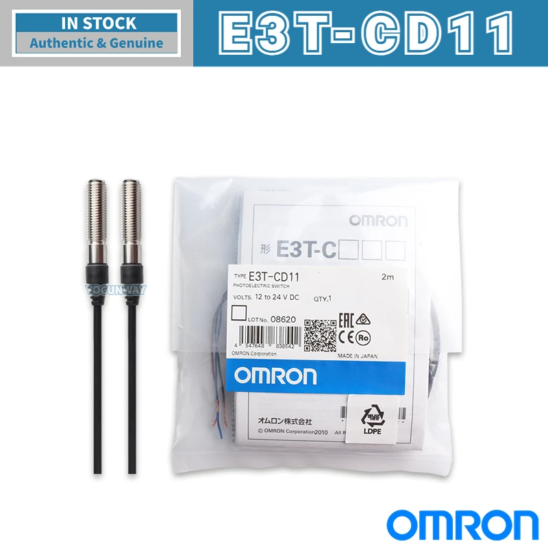 OMRON E3T Ultra Compact Photoelectric Sensor Original New Authentic E3T-FL11 FL12 13 FL21 14 22 23 24 CT12 CD11 CD13 Series