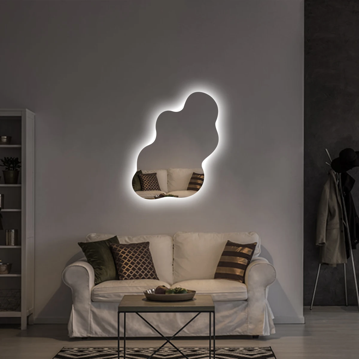 Specchio Neon Sign LED Neon Light per Wall Girl Room Signs Hanging Neon Sign camera da letto salone di bellezza decorazione specchio Back glowing