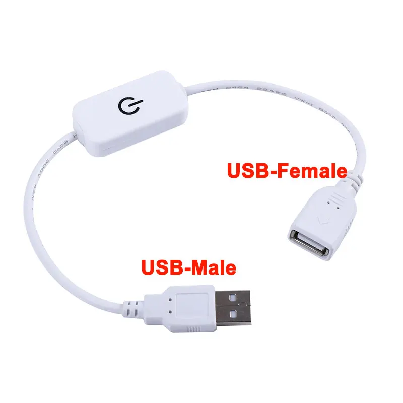 LED Strip Touch Dimmer Brightness Dimming Switch Memory Function 5V 12V 3A COB SMD Tape Lights Switch Adjustable with Indicator