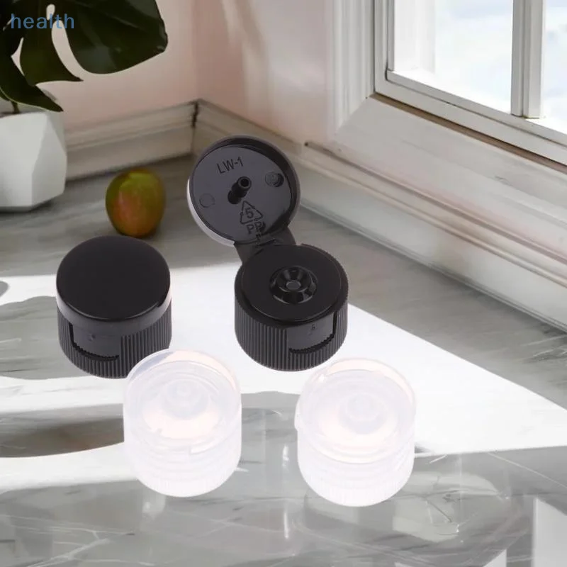 10 pezzi diametro 18/20/ 24 mm tappo di bottiglia di plastica coperchio con patta di ricambio per bottiglia di lozione/toner accessori per tappo di bottiglia cosmetica