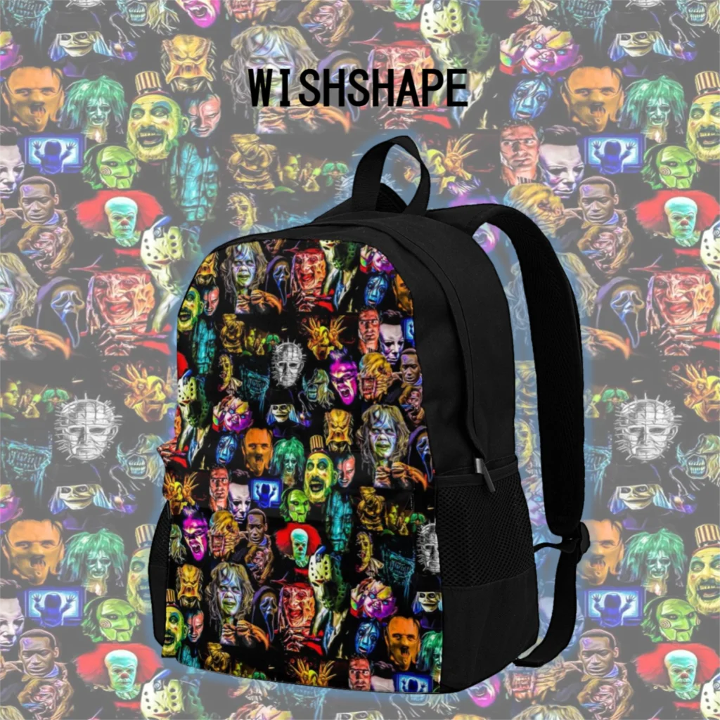 Horror Film Baddies Legends Backpacks Jason Voorhees Teenage Durable Style Backpack Polyester Jogging Bags