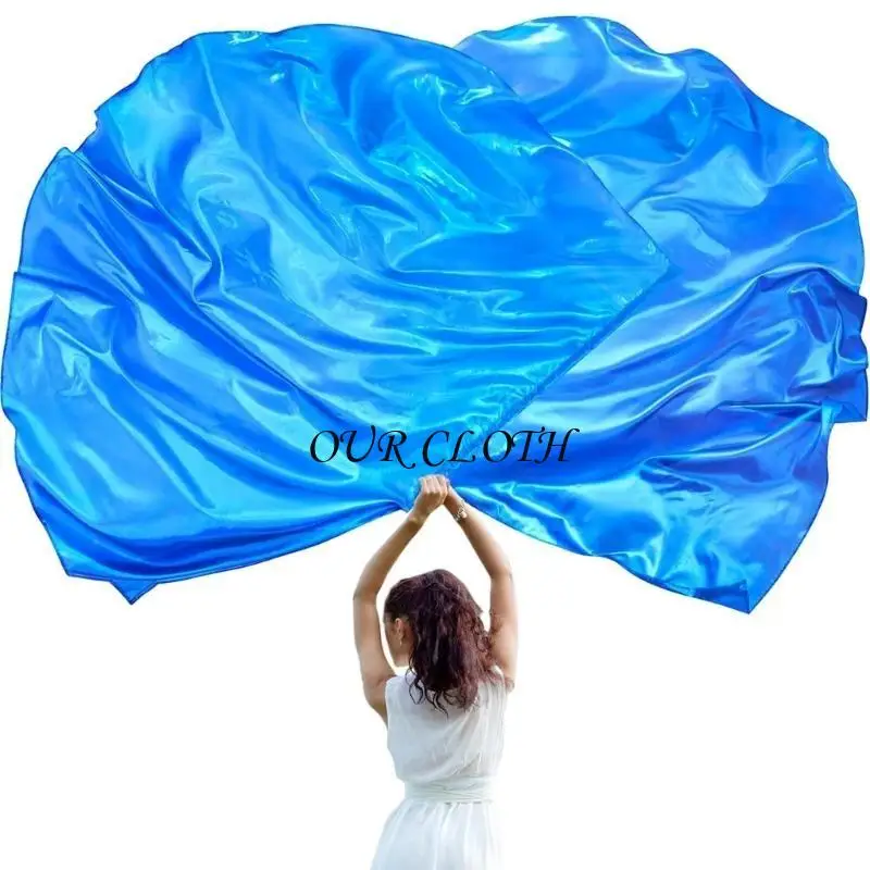 Semicircle Worship Flags Set(Flag+Flexible Rod) Praise Dance Flags for Worship Y1AC