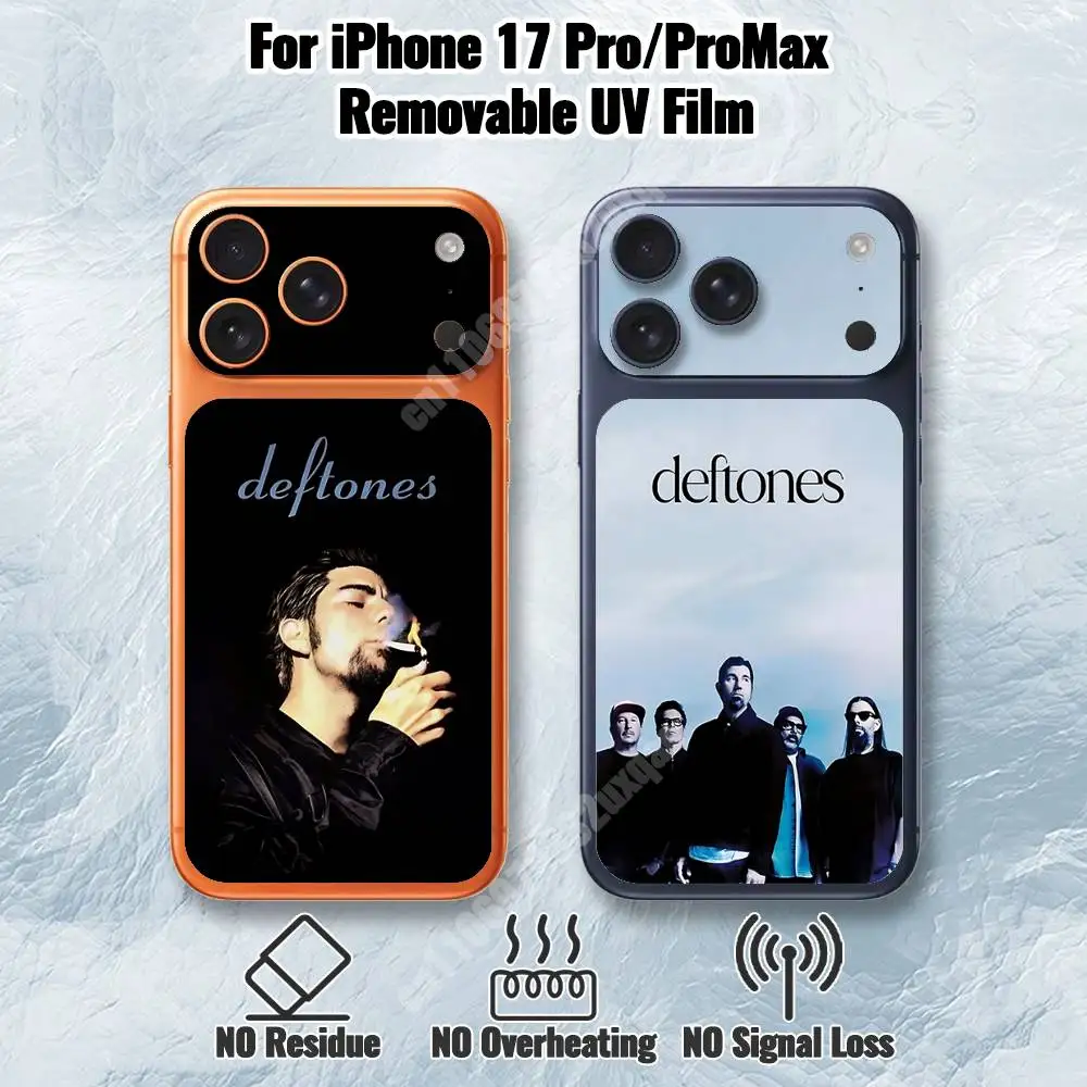 

D-Deftones Band Removable UV Film for iPhone 17 Pro 17 ProMax HD Decal Skin