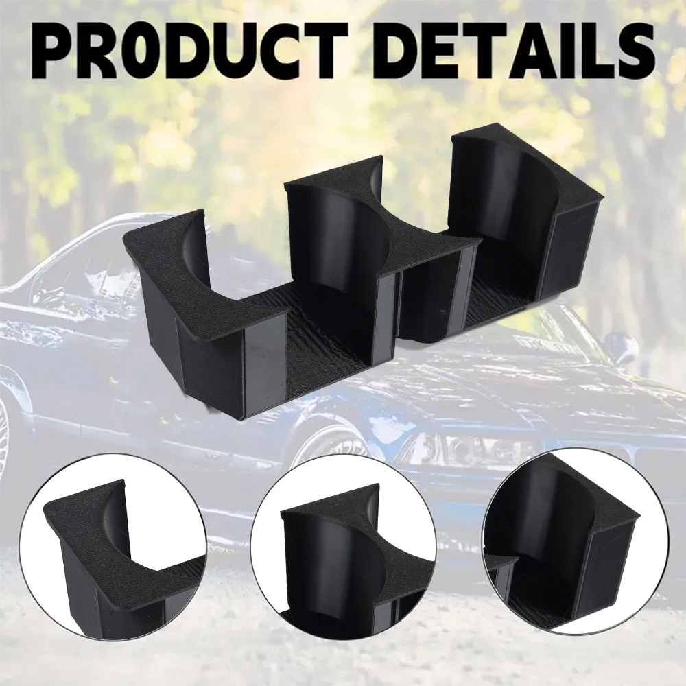 

1PCS Car Cup Holder 3D Printed Suitable For BMW E36 Dual Cup Black Holder Car Storage Box Storage Assistant Car Accessories