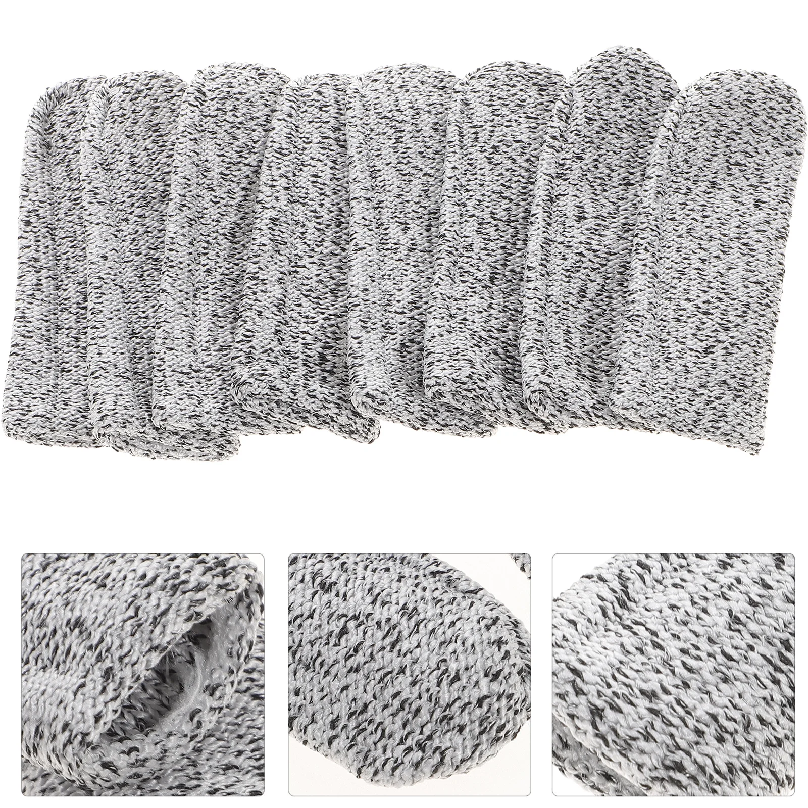 10Pcs Cut Resistant Finger Cots Anti Cut Finger Protectors for Cooking DIY Work Gardening Thumb Sleeve Safety Guard
