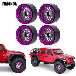 4PCS Aluminum Alloy 1.9 Inch Beadlock Wheels Rims for 1/10 RC Crawler Axial SCX10 TRX4 TRX6 D90 VS4-10 Redcat Gen8 Upgrade Parts