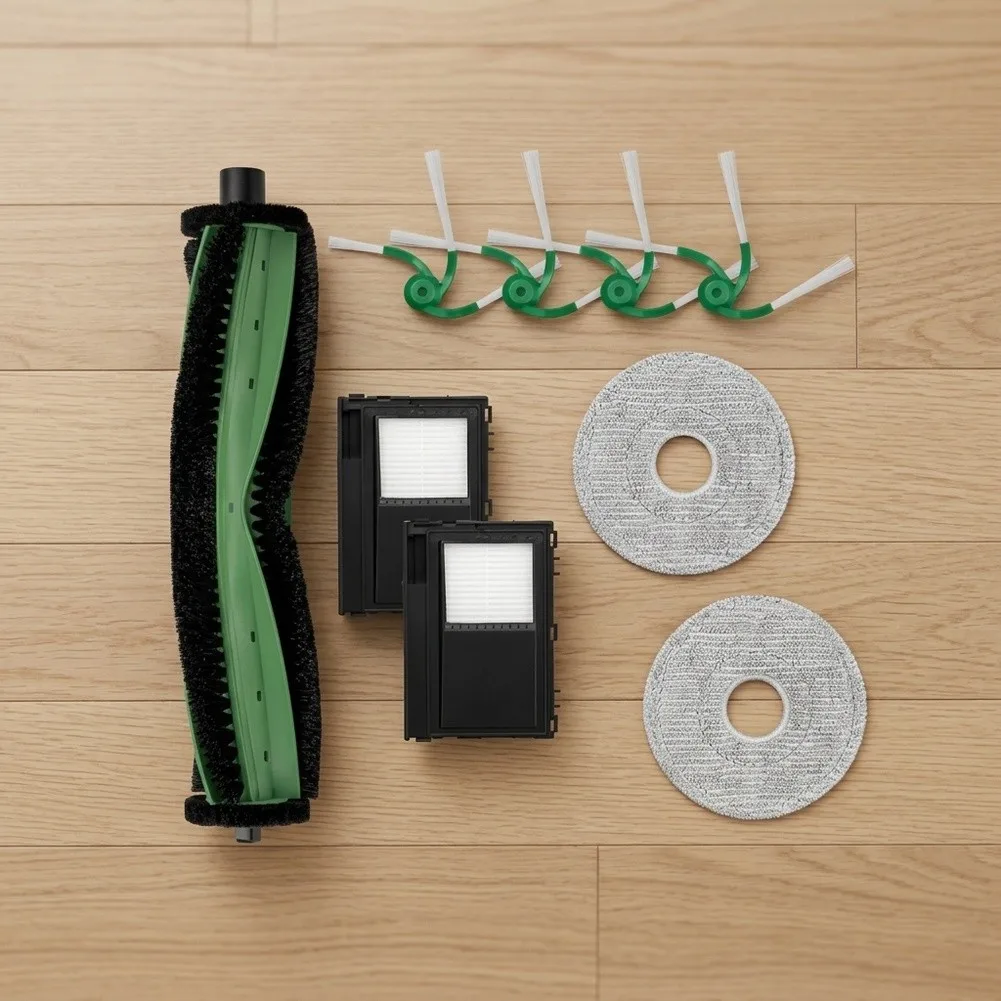 1 Main Brush 4 Side Brushes 2 Filters 2 Mop Pads For Roomba 415 For Combo Robot Vacuum Replacement Accessories