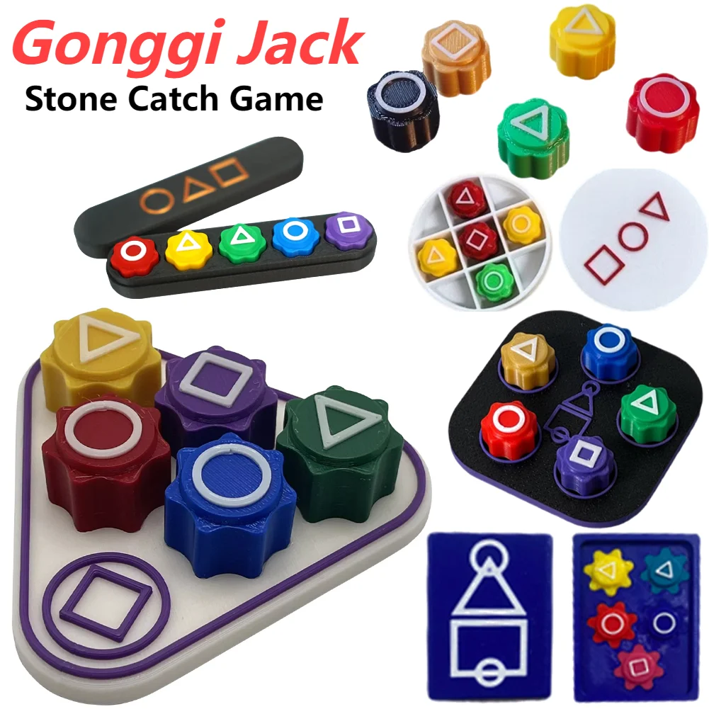 Stone Catch Game Korean Folk Game Stone Game Gonggi Set Hand Eye Coordination Training Toy Fun Gonggi Jack Stone Pebbles Set