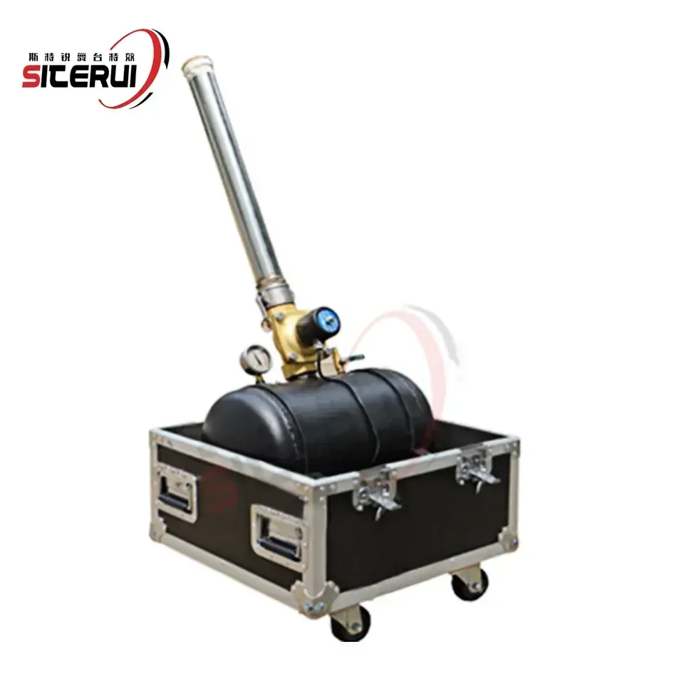 SITERUI Big Confetti Cannon Machine With Fly Case Rainbow Confetti Machine For Stage Dj Party Show