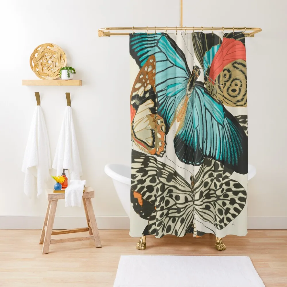 

Butterfly Print by E.A. Seguy #2 Shower Curtain For The Bathroom For Shower Bathroom Fabric Shower For Bathrooms Curtain