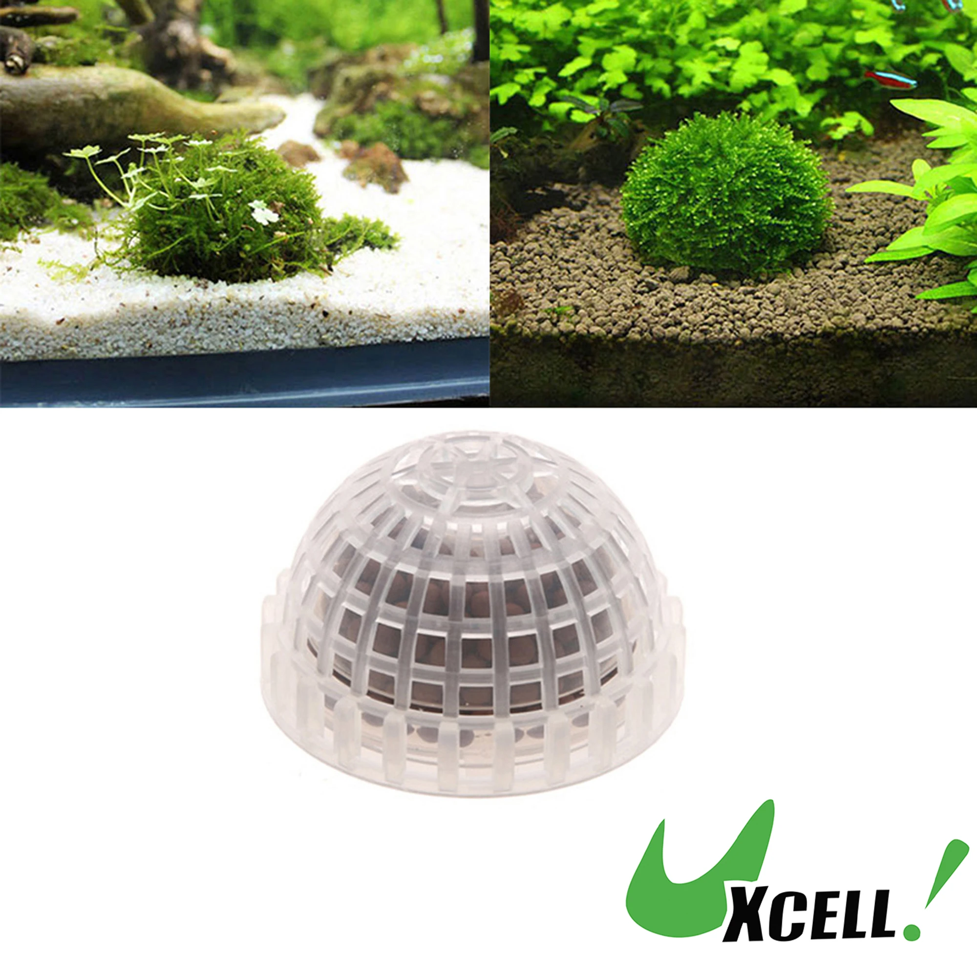 

UXCELL DIY Plants Moss Ball Holder Filter Tools For Aquarium Shrimp Fish Tank Decor Christmas Tree Landscape Accessory 1-8PCS