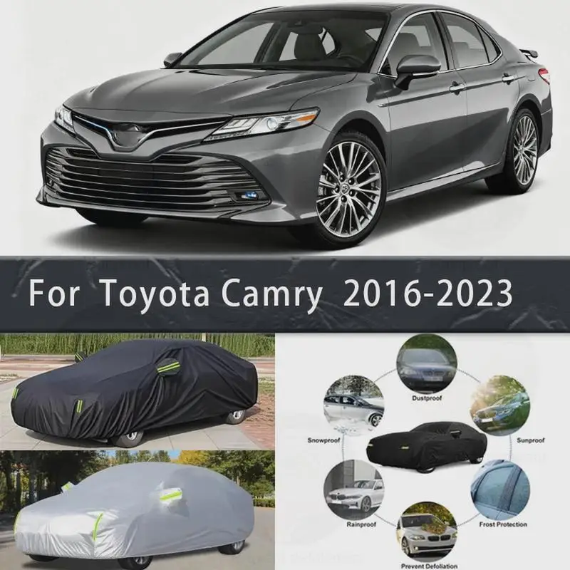 

For Full for Toyota Camry 2016 2023 Waterproof Dustproof Outdoor Protection Sunshade Car Covers