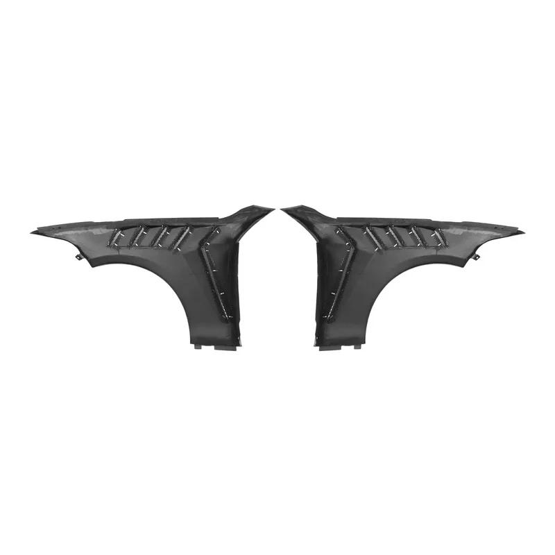 Gloss Black Real Carbon Fiber Front Side Fender Anti Scratch Exterior Modification Body Parts Fit 1 Series F22 2015-2019 image 3