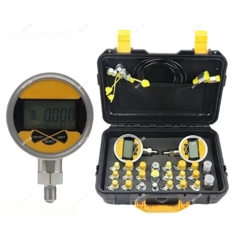 Pressure Gauge Set Diagnostic Test Kits for All Model Device Precision Digital Pressure Gauge 2 Gauges Hydraulic
