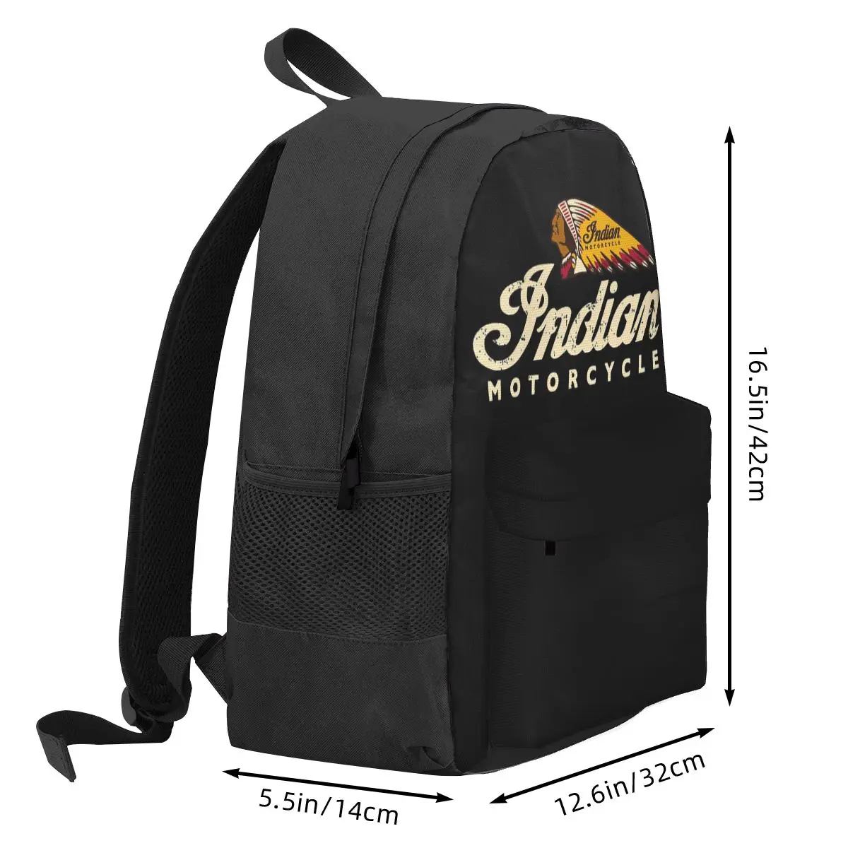 Indian Motorcycles Logo Rucksäcke Jungen Mädchen Büchertasche Kinder Schultaschen Cartoon Reiserucksack Umhängetasche Große Kapazität