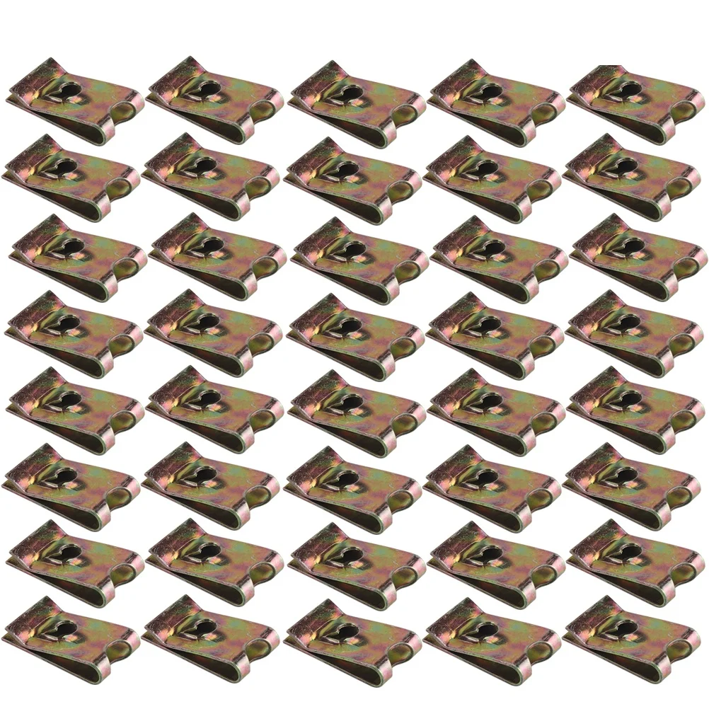 

50 Pcs Reed Nut Quick Installation Fasteners Motorcycle Parts Car Body Functional
