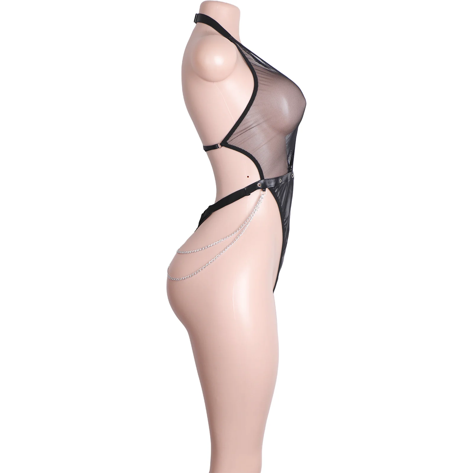 ボディスーツハロウィンランジェリー網タイツビキニセクシーなボトルガール衣装エキゾチックダンスウェアクラブパフォーマンスファッションハイカットストリッパー