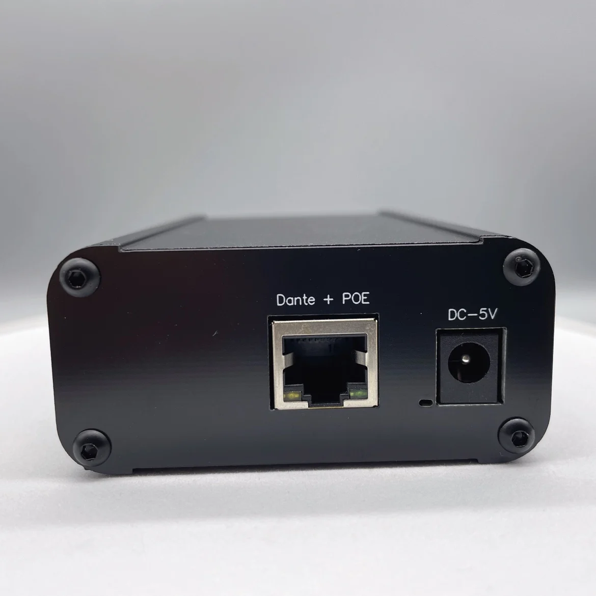 Dante Ultimo4x4 AOIP Network Interface Box Has 2 Channels of AES3 Input and 2 Channels of AES3 Output.