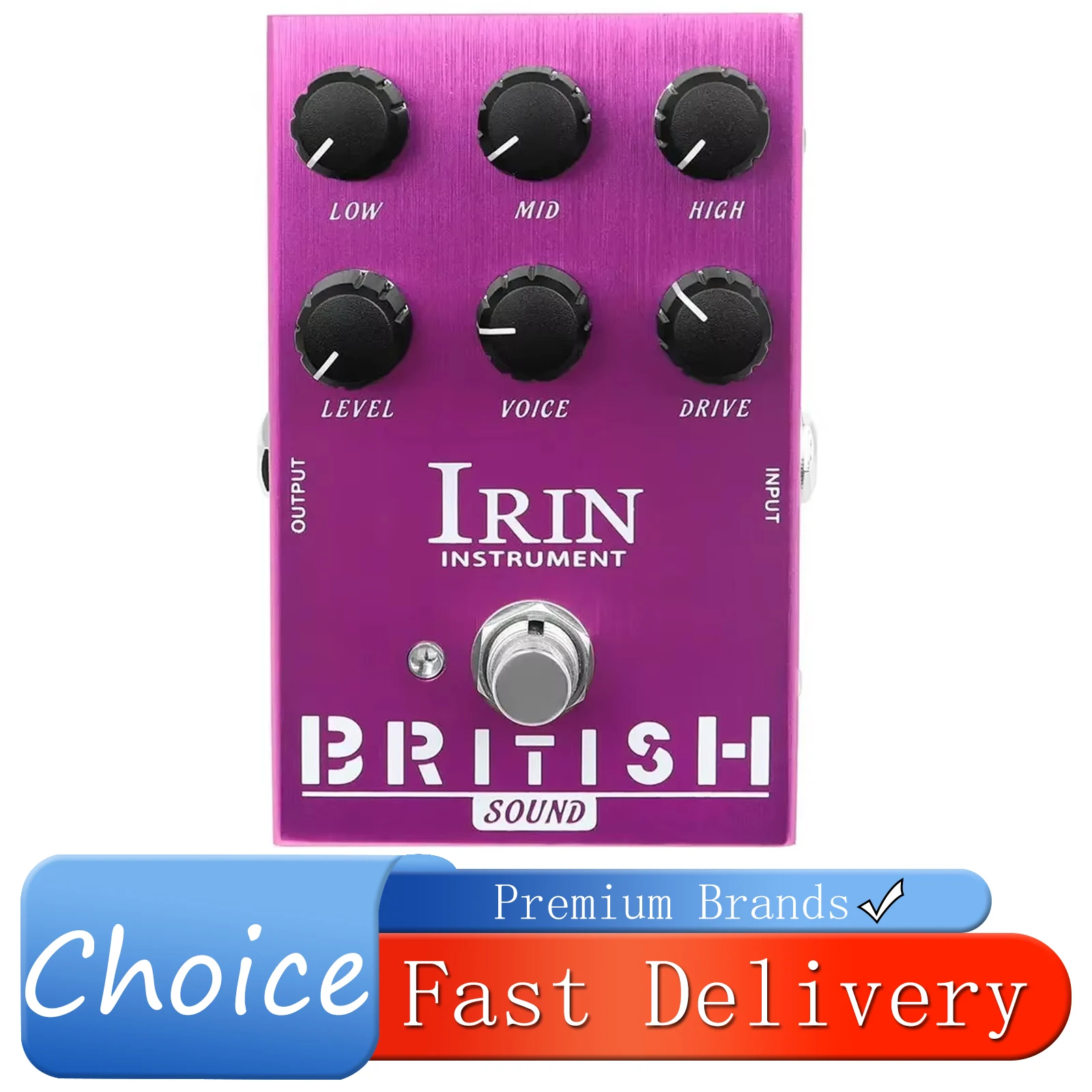 

Электрогитарная педаль эффектов IRIN British Electric Guitarra, эффект усилителя Blues Breaker, педаль True Bypass, AN-31, аксессуары для гитары