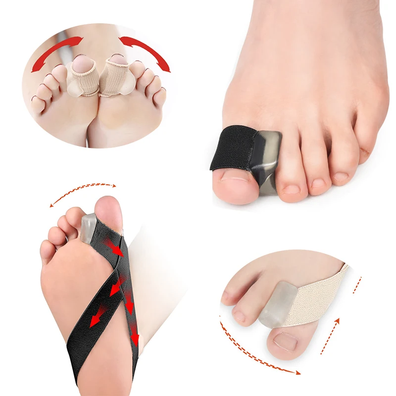 Hallux Valgus Corrector One Side Thumb Valgus Corrector Tension Strap Pain Relief Toe Finger Separator Toe Straightener Tool