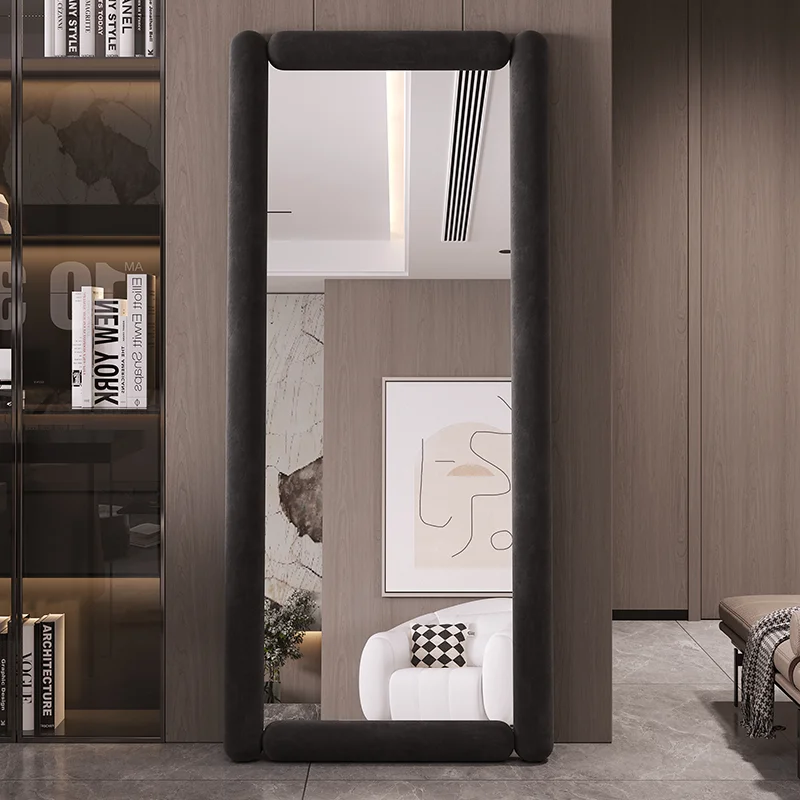 Creative Art Full Body Mirror, Modern Household Soft Decoration Mirror, Advanced Fitting Mirror Elegant Indoor Stylish Durable