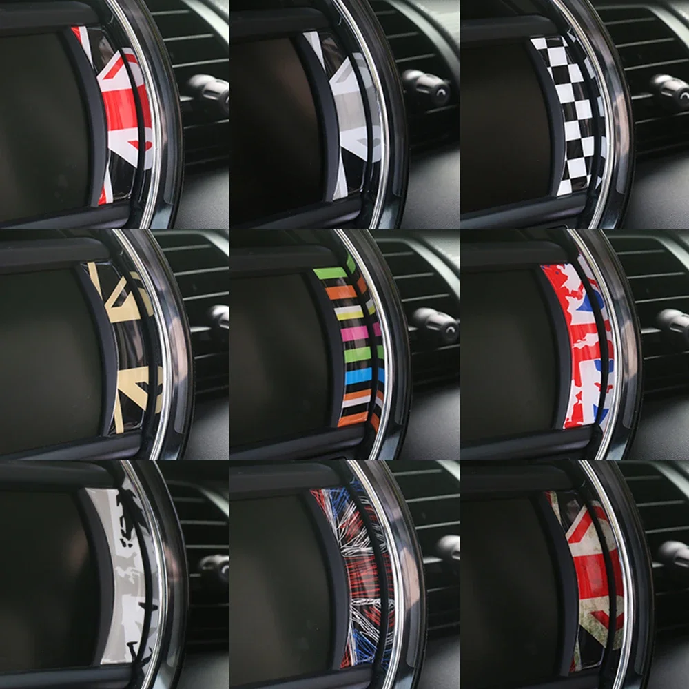Navigator Screen Side Crystal Epoxy Sticker Decals For MINI Cooper S JCW One F54 Clubman F55 F56 F60 Countryman Car Styling