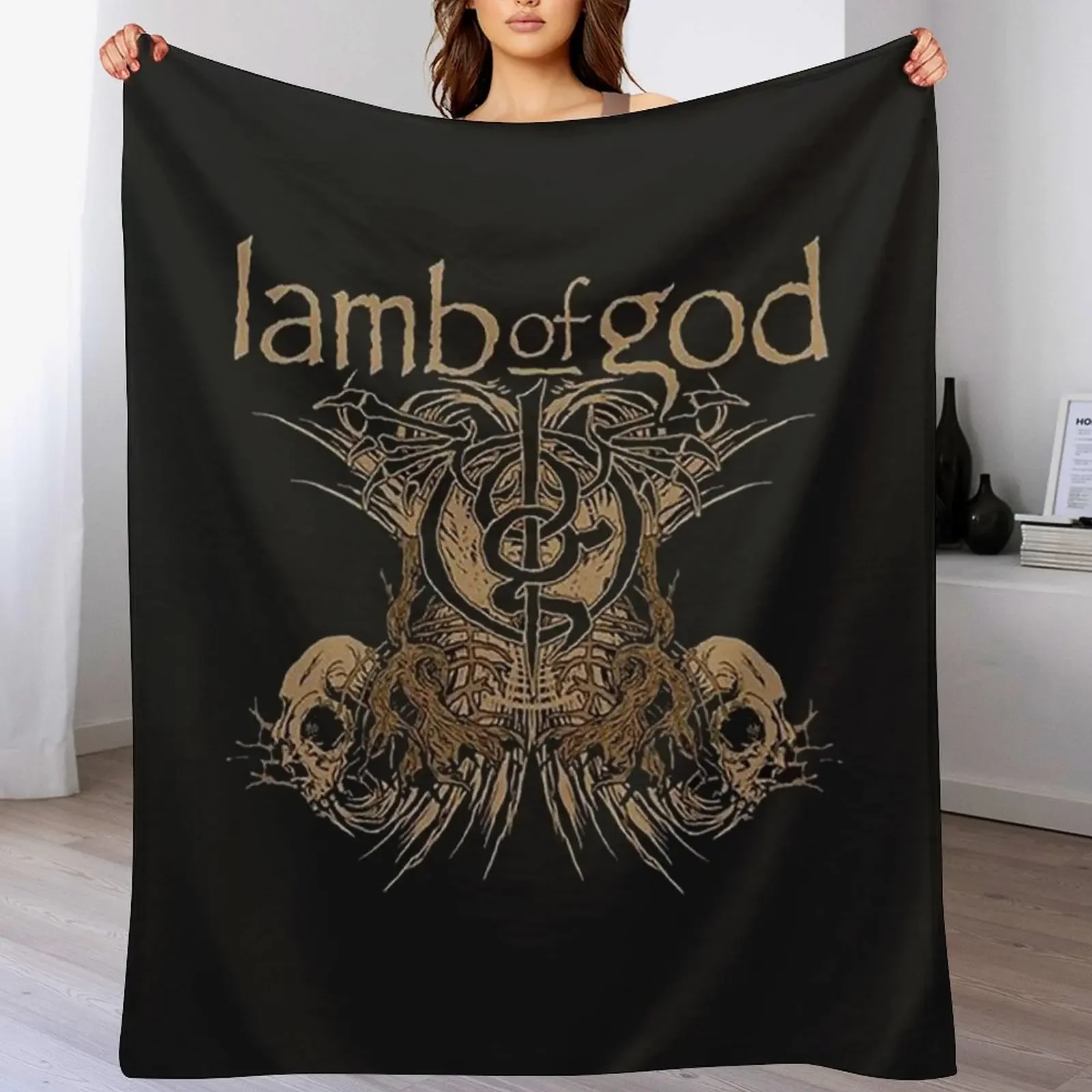 New lamb of god band Throw Blanket Thin Soft Blanket for Summer Night Sleeping