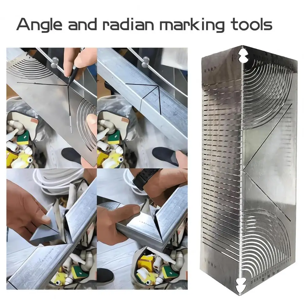 Metalworking Angle Arc Marking Tool Ruler Welder Multi-Purpose Pipe Saddle Cutting Guide Measuring Tool