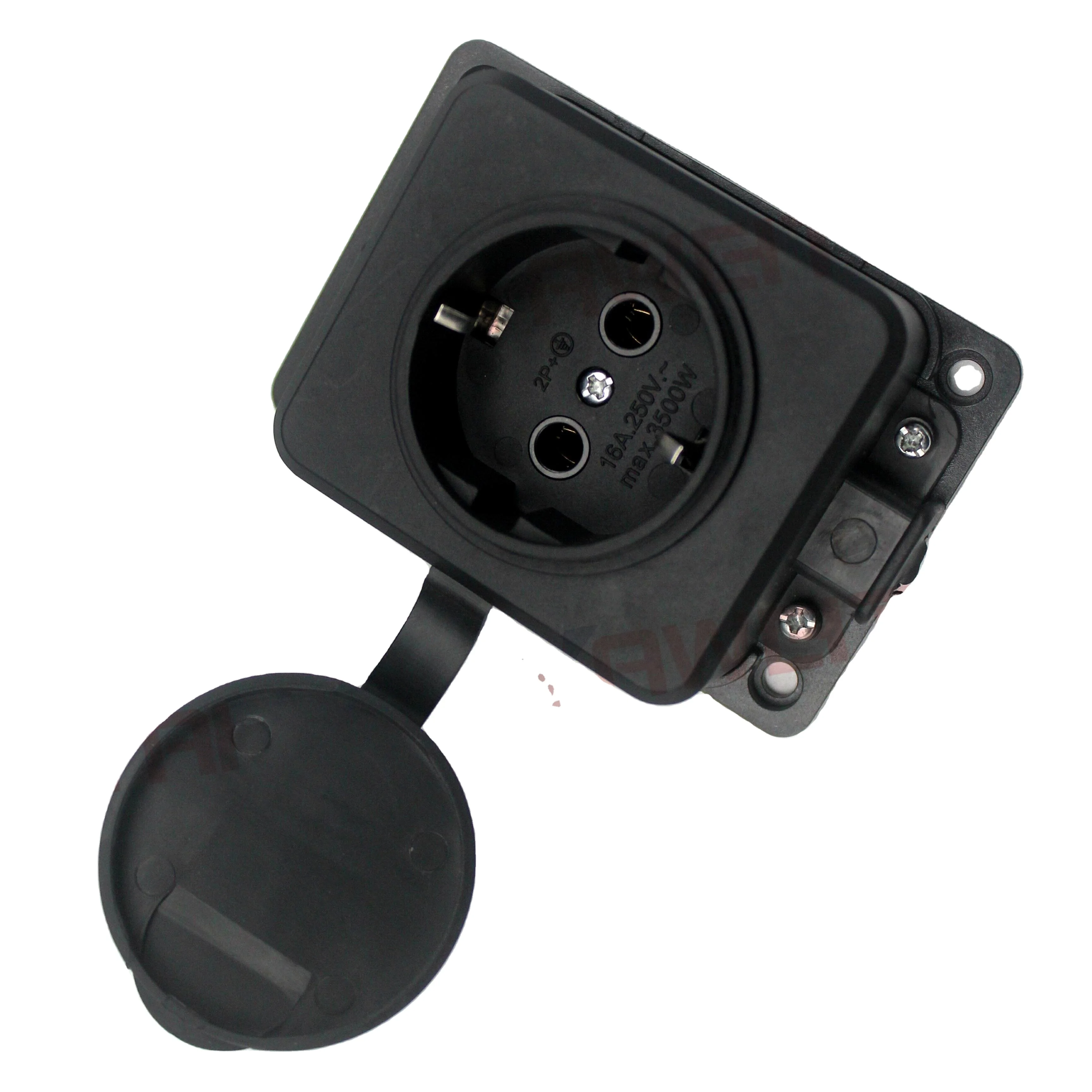 ปลั๊กไฟต่อ SCHUKO กันน้ำได้ใช้ต่อกับ IP54 16A EU 250V