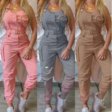 Tuta da lavoro da donna Tuta con cintura Svel Vita alta Gamba dritta Tessuto in PVC Pendolarismo Sle Cerniera Elemento Casual P...