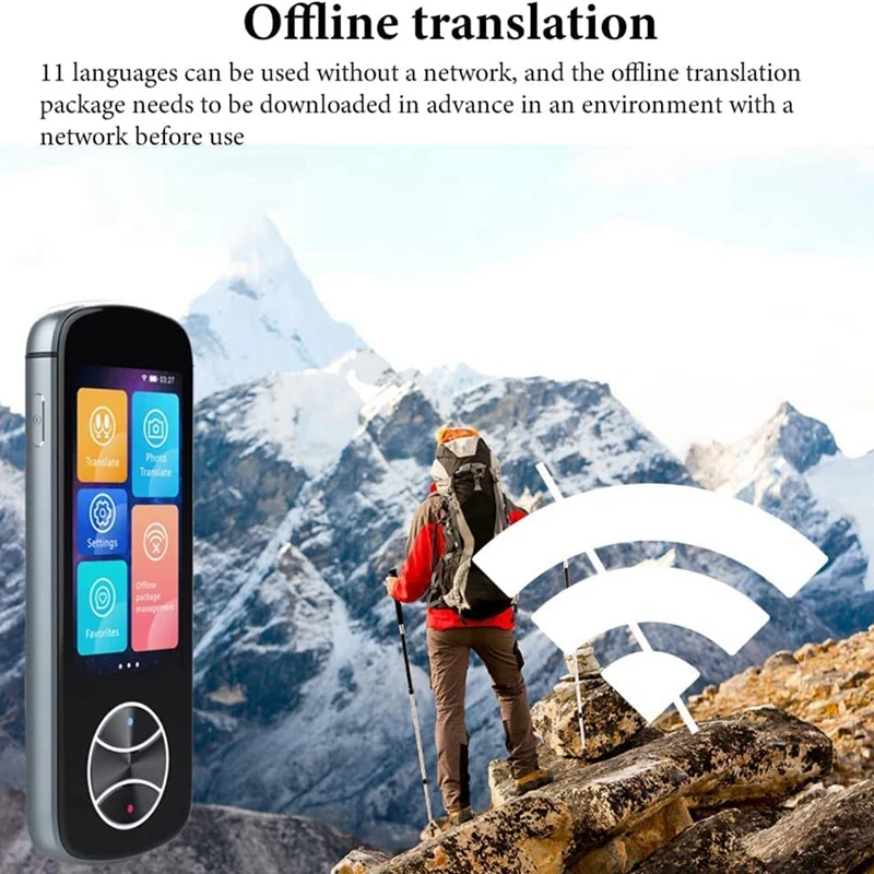 Language Translator Device Portable Real-Time Translation In 127 Different Languages And Accents