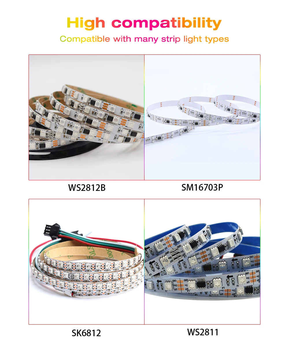 Imagem -06 - Gledopto-led Strip Controlador para Faça Você Mesmo Wi-fi Controle de Aplicativos Rgb Luz Rgbw dc 5v 12v 24v Ws2812b Sm16703p Sk6812 Ws2811 800