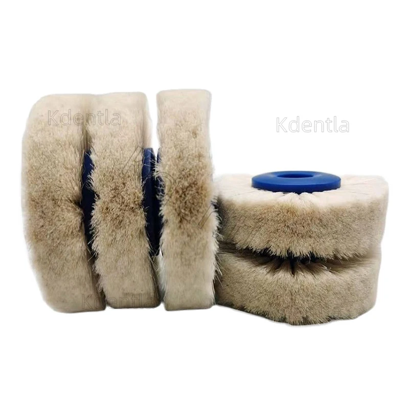 10pcs Dental Polishing Brush Wheel 4C 68mm 78mm Tools Materials Latch Rotary Wool Goat Cotton Black Buff Dentistry Odontologia