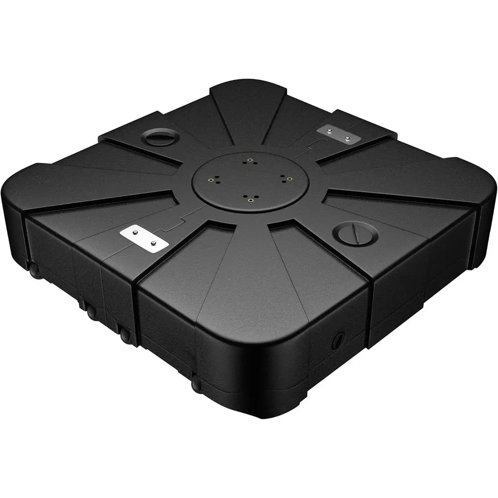 

Heavy-Duty 33 Square Outdoor Umbrella Base with Wheels, 308 lbs Capacity, Suitable for Water and Sand Filling