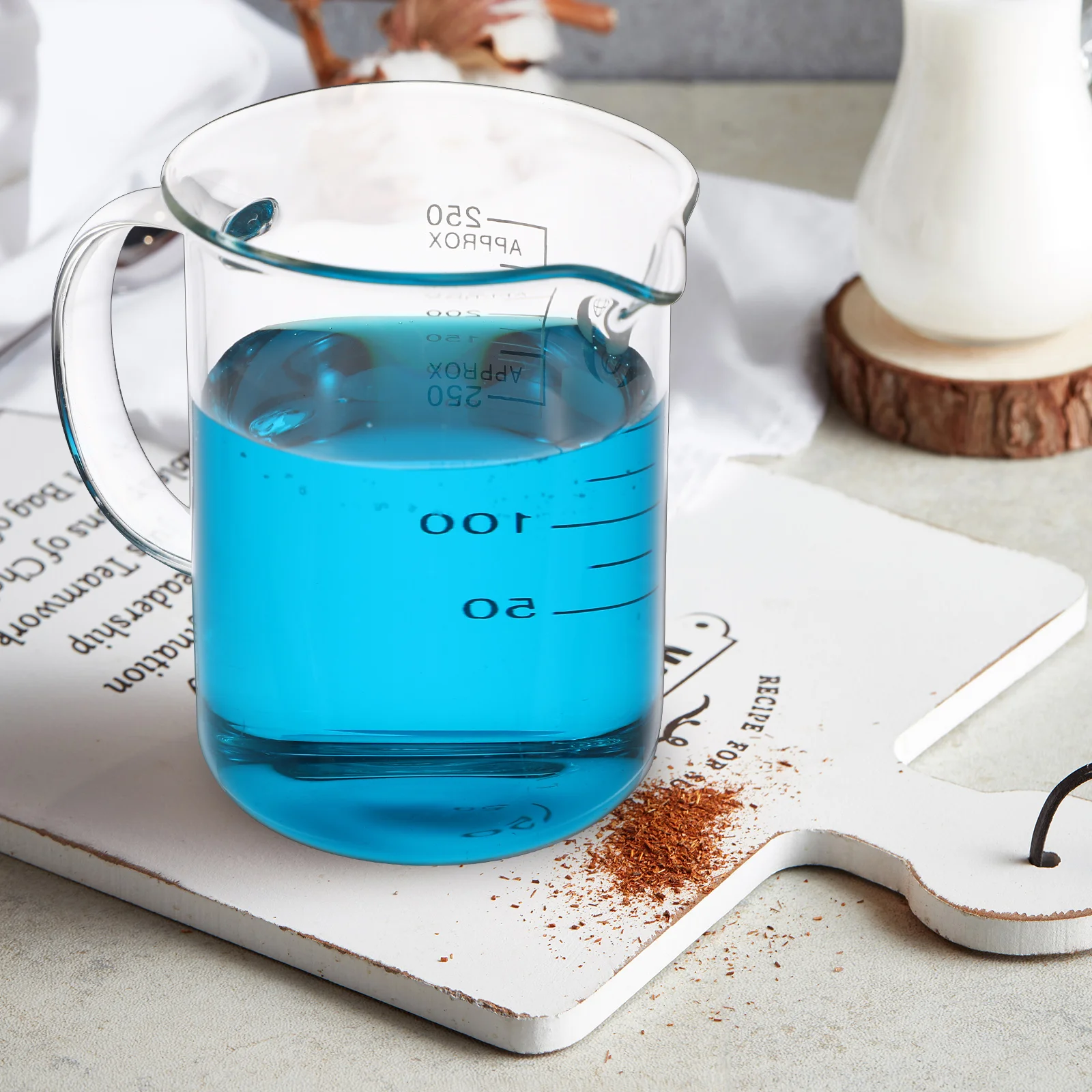 Vasos de café de vidrio, taza de cafeína, tazas medidoras, regalos para profesores de ciencias, café de química