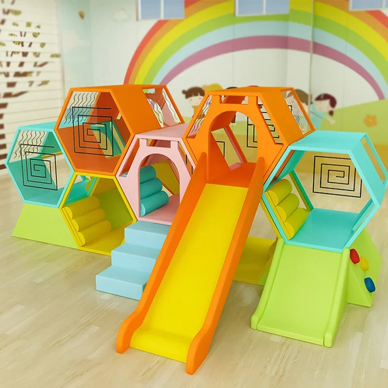 Indoor playground toys Soft sensory combination Honeycomb ball pool High quality soft play equipment