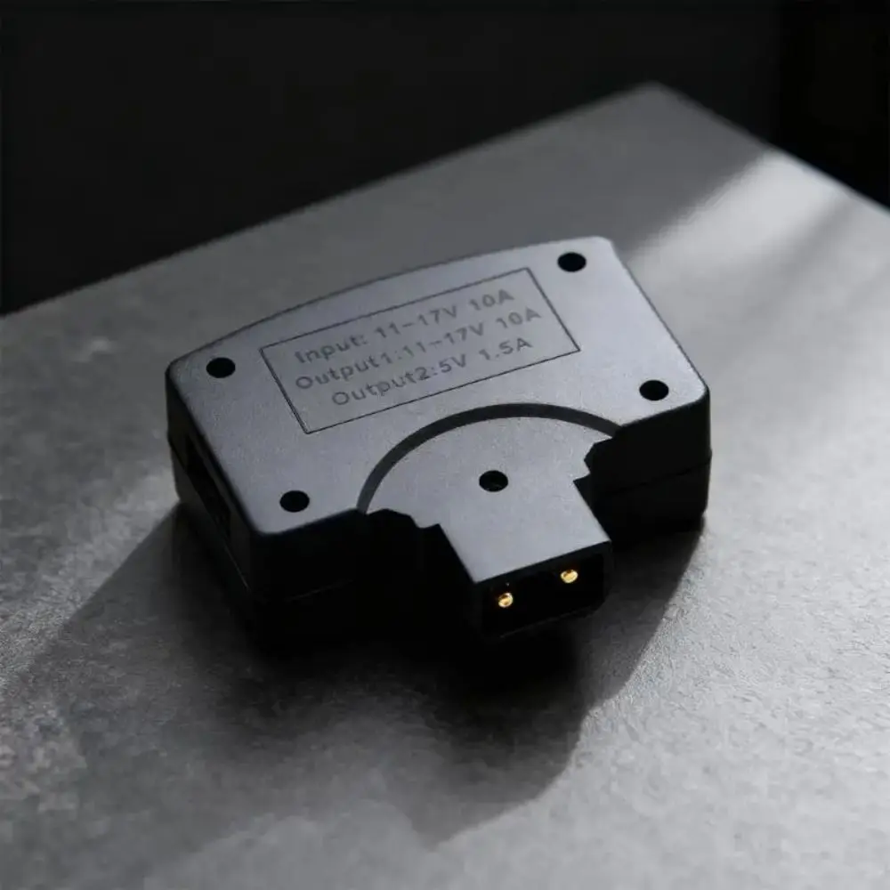 11V-17V D Tap to USB Adapter 5V/1.5A V-Mount Battery Camera Battery Adapter Male to Female Universal Power Splitter Adapter