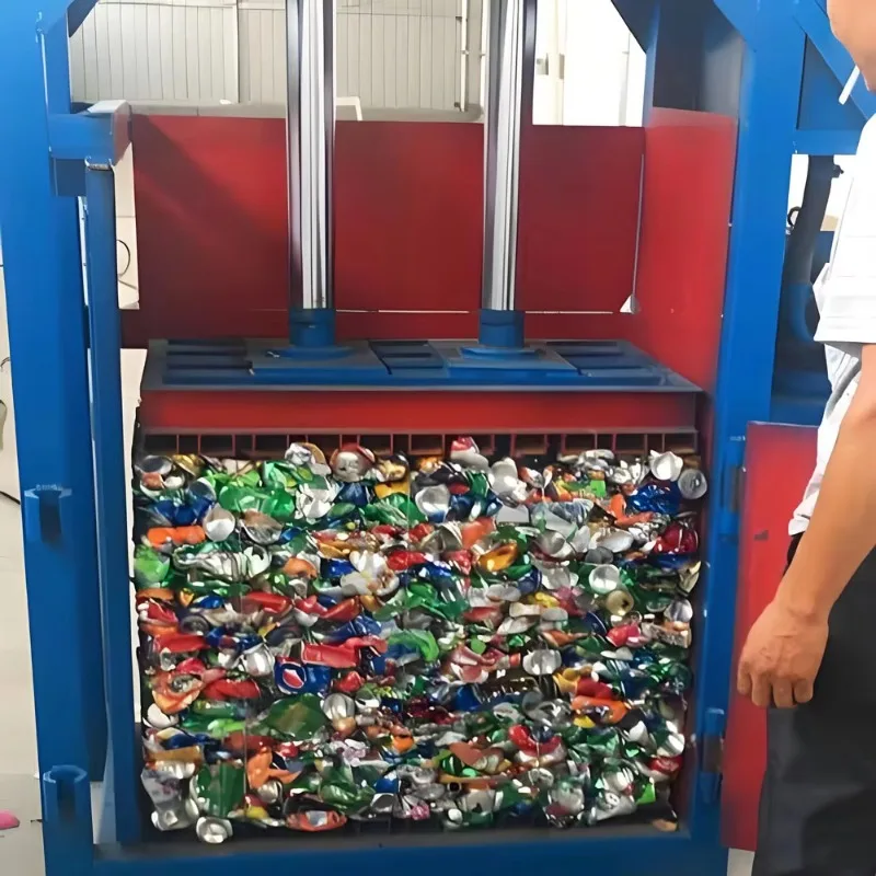 Vertical Baler Machine Low Price | Hydraulic Waste Compressor for Paper Plastic Aluminum | Chinese Factory Direct Supply