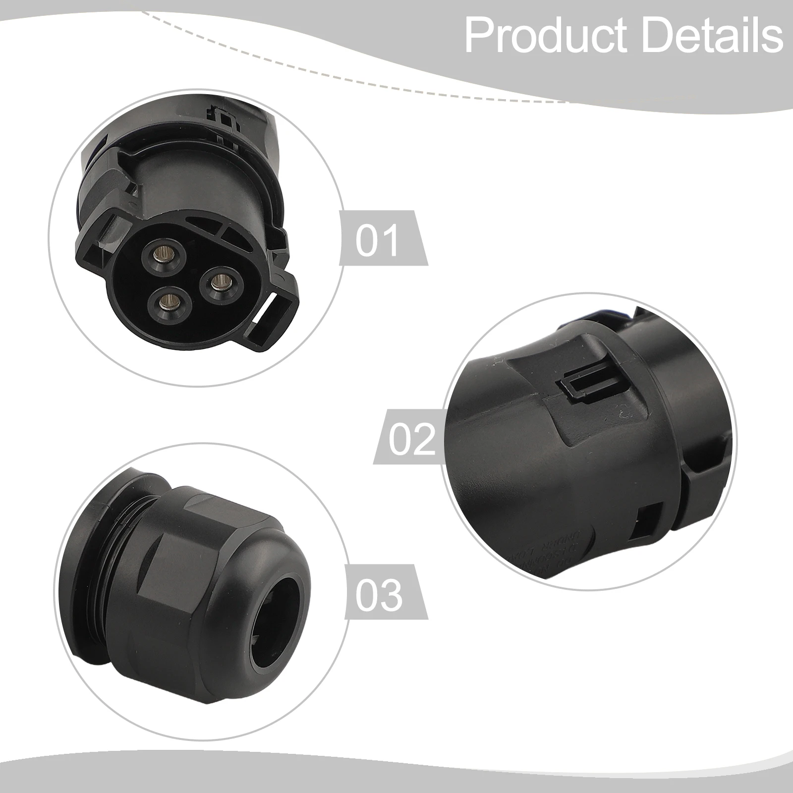 

1pc Waterproof 3P IP68 LY01 Female Connector Connection Cable Inverters Of The Series Solar AC Photovoltaic Connector Inverter