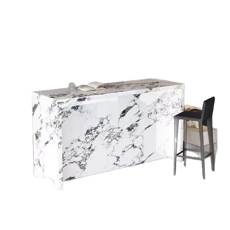Flush bar counter, side cabinet, partition island table, dining table, integrated open kitchen, household with sink